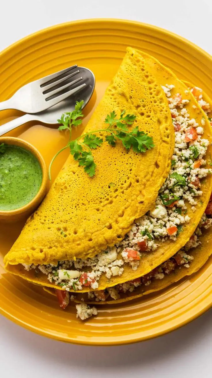 Moong Dal Chilla (Stuffed with Veggies) – High Protein Fat Loss Meal Fitta Bite