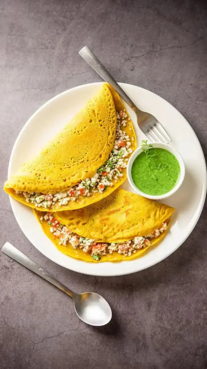 Moong Dal Chilla (Stuffed with Veggies) – High Protein Fat Loss Meal Fitta Bite