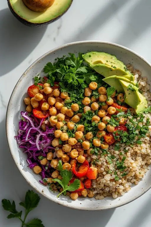 Chickpea Protein Salad (Vegan) – High Protein Fat Loss Meal Fitta Bite